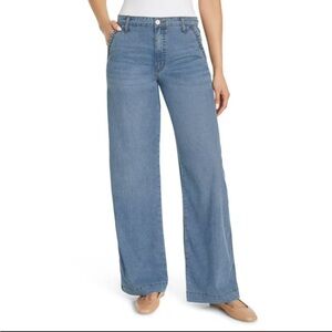 Nine West Classic Denim Wide Leg Jeans